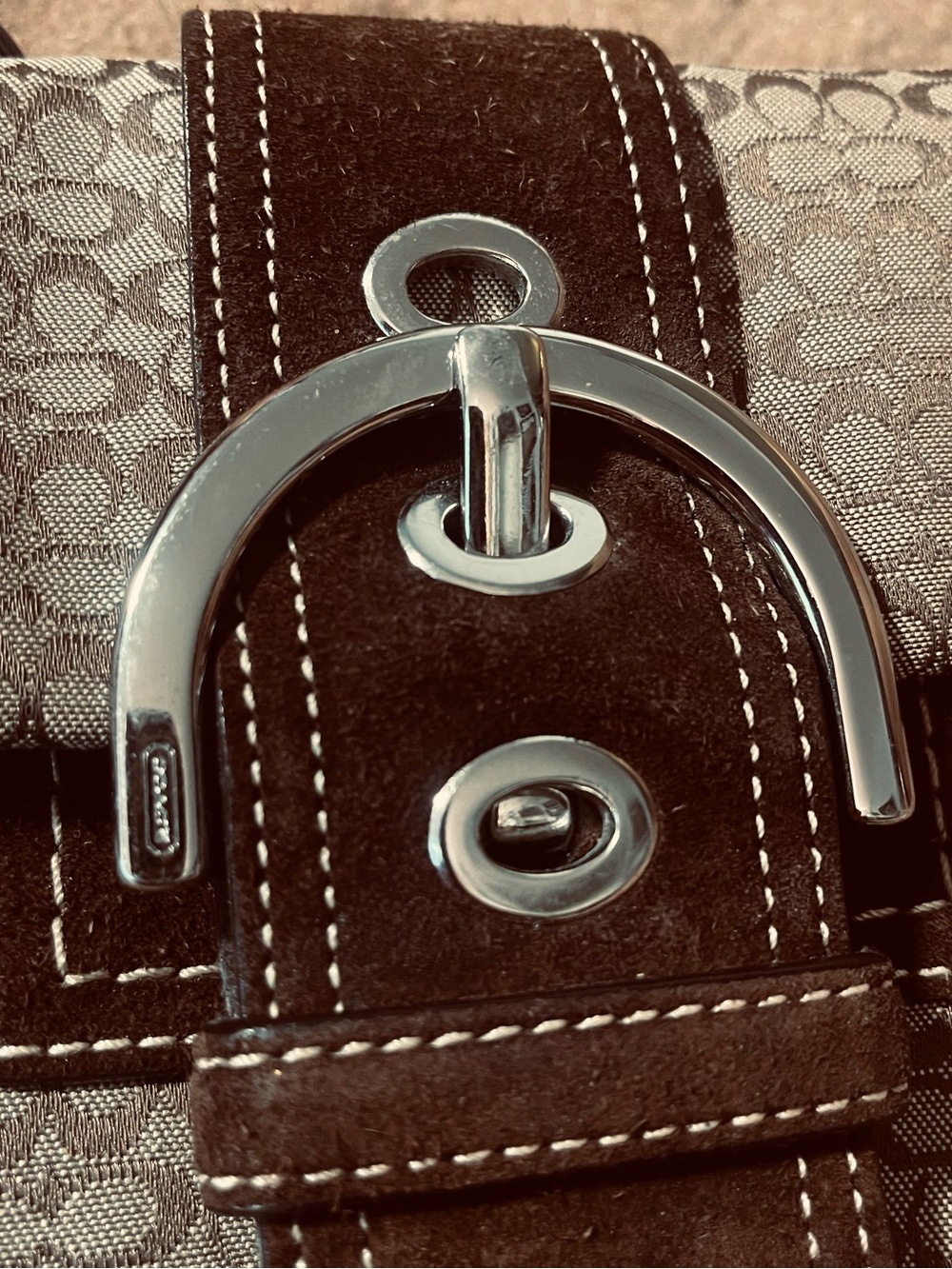 Vintage 2006 Coach Soho Signature Demi Flap Bag (Style 3628) - Flawless! - Picture 3 of 5